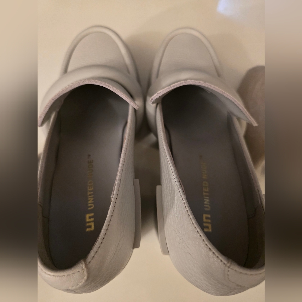 UNITED NUDE Grip Loafer Mid Quiet Grey Size 40 (US 9) - Picture 11 of 13